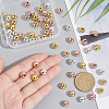   60Pcs 4 Colors Rack Plating Brass Beads KK-PH0009-19-5