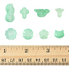 120Pcs 8 Styles Spray Painted Transparent Glass Beads GLAA-FS0002-22-5