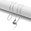 Adjustable 304 Stainless Steel Cable Chain Necklaces NJEW-K270-06P-1