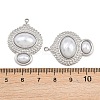 304 Stainless Steel & ABS Plastic Imitation Pearl Pendants STAS-Z166-15P-3