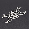 Tarnish Resistant 201 Stainless Steel Connector Charms STAS-S105-LA236-2