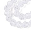 Transparent Crackle Glass Beads Strands GLAA-N053-8mm-11-3