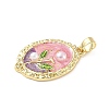 Brass Enamel Pendants KK-D358-01D-G-2