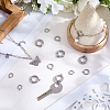 15Pcs 3 Styles 316 Surgical Stainless Steel Spring Gate Rings STAS-BBC0007-83-3