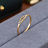 Hollow Moon Phase 304 Stainless Steel Finger Rings FS-WG454BE-06-1