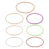 28Pcs 7 Colors Iron Spring Chains Stretch Bracelets BJEW-FS0001-09-2
