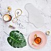 Transparent Acrylic Slant Back Earring Display Stands EDIS-WH0016-046-6