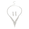 Butterfly Brass Rhinestone Earrings & Pendant Necklaces Set for Women SJEW-M102-06S-2
