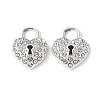 Alloy Crystal Rhinestone Pendants PALLOY-E775-17P-1