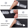 Laser PVC Drive Safe Self Adhesive Car Stickers STIC-WH0013-09A-6