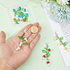 16Pcs 8 Style Plastic Mobile Dustproof Plugs HJEW-DR00281-3