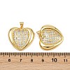 Brass Micro Pave Cubic Zirconia Pendants KK-C132-03A-G-3