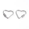 Non-Tarnish 304 Stainless Steel Screw Carabiner Lock Charms LS-STAS-K192-02P-1
