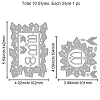 Carbon Steel Cutting Dies Stencils DIY-WH0309-1913-6