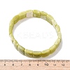 Natural Lemon Jade Faceted Beaded Stretch Bracelets for Women BJEW-K251-08B-5