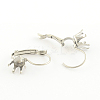 304 Stainless Steel Leverback Earring Findings LS-STAS-R086-02-2