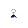 Glass Keychains KEYC-WH0025-014G-1