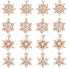 SUNNYCLUE 16Pcs 4 Style Brass Micro Pave Cubic Zirconia  Charm FIND-SC0004-62-1