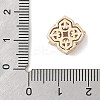 Brass Micro Pave Cubic Zirconia Beads KK-K297-30G-4