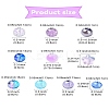 10 Styles Transparent Spray Painting Crackle & Glass Pearl Glass Beads GLAA-YW0003-54-5