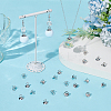 100Pcs 202 Stainless Steel Bead Cap Pendant Bails STAS-UN0034-88-2