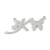 Non-Tarnish 304 Stainless Steel Pendants STAS-L279-002P-K-1