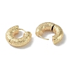 Texture Rings Brass Hoop Earrings for Women EJEW-H006-06A-G-2