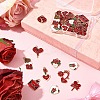 36Pcs 9 Styles Valentine's Day Theme Alloy Enamel Pendants ENAM-FS0002-48-RS-8