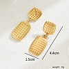 Gorgeous Vintage Stainless Steel Gold Plated Irregular Metal Texture Heart Exaggerated Lady Earrings RH6576-4-1