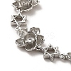 Brass Chain Bangle Making BJEW-B077-03-2