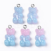Opaque Resin Pendants CRES-N021-32B-1
