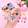 DIY Smiling Face Pendant Decorations Making Kit DIY-YW0017-56-5