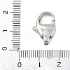 316 Stainless Steel Lobster Claw Clasps LS-STAS-C154-02D-P-3