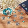 20Pcs Tibetan Style Alloy Flower Multi-Strand Links FIND-SC0003-65-4