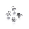 Non-Tarnish 304 Stainless Steel Cup Peg Bails Pendants STAS-S057-56-1