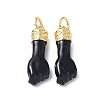 Eco-Friendly Rack Plating Brass Enamel Pendants KK-F845-36G-02-3