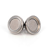 201 Stainless Steel Magnetic Clasps with Loops STAS-L244-10D-P-3