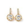 Brass Micro Pave Cubic Zirconia Pendants KK-Z139-04G-03-1