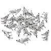 Tibetan Style Alloy Howling Wolf Pendants LF1753Y-NF-2