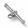 Non-Tarnish 304 Stainless Steel Toggle Clasps Parts LS-STAS-K209-04P-2