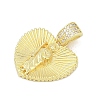Brass Micro Pave Cubic Zirconia Pendants KK-D317-092G-2