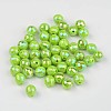 Faceted Colorful Eco-Friendly Poly Styrene Acrylic Round Beads SACR-K001-6mm-46-1