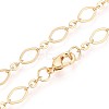 Brass Cable Chains Necklace Making MAK-S072-16B-G-2