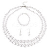 ABS Plastic Imitation Pearl Beads Jewelry Set SJEW-TAC00004-1