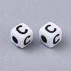 White Opaque Acrylic Beads LS-X-MACR-R869-02C-2