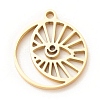 201 Stainless Steel Pendants STAS-G258-09G-2