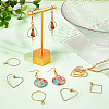  50Pcs 5 Style Copper Open Back Bezel Pendants FIND-NB0002-41-2