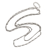 Brass Double Layer Necklaces NJEW-D302-53P-4