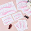 8 Pairs 2 Styles Eyelash Shape Waterproof PVC Picture Stickers DIY-HY0003-05A-4