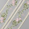 30 Yards Polyester Embroidery Flower Lace Ribbons DIY-WH0430-317-1